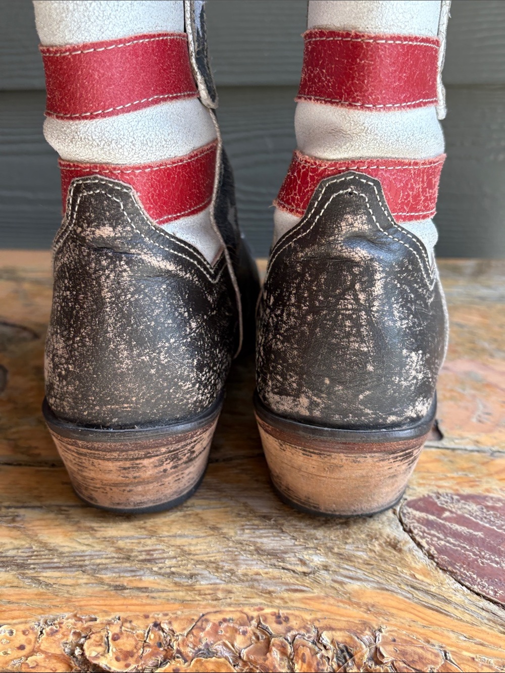 Roper American Beauty Flag Ankle Boots - Picture 4 of 13